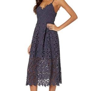 Astr the Label Lace Midi dress Navy